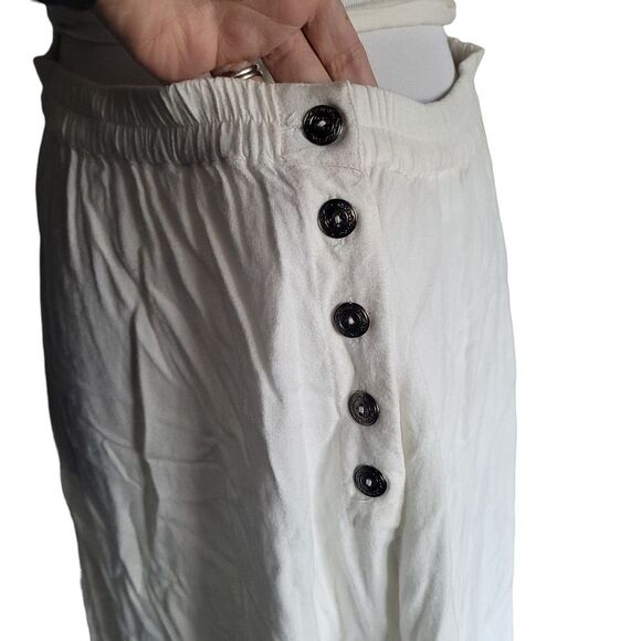 Newport News Boho White Tie Back Dress Light Weight Summer Style Womens 8 - Picture 9 of 13